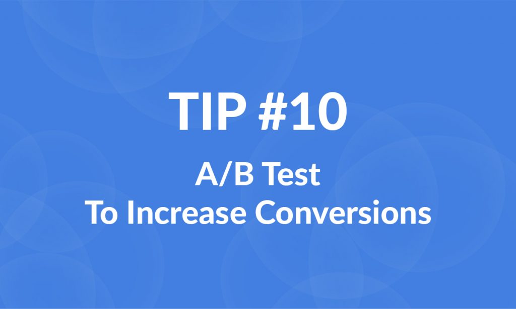 a/b testing landing pages