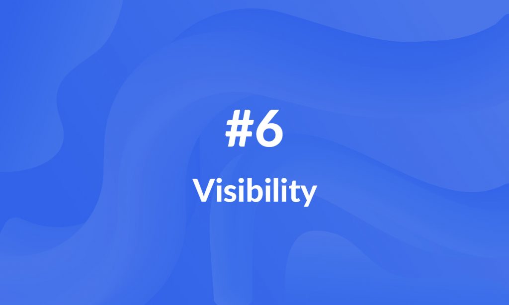 Increase visibility