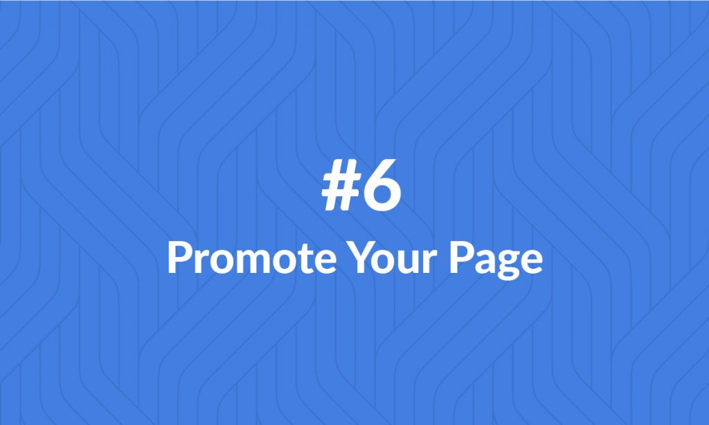 Promote your Facebook page