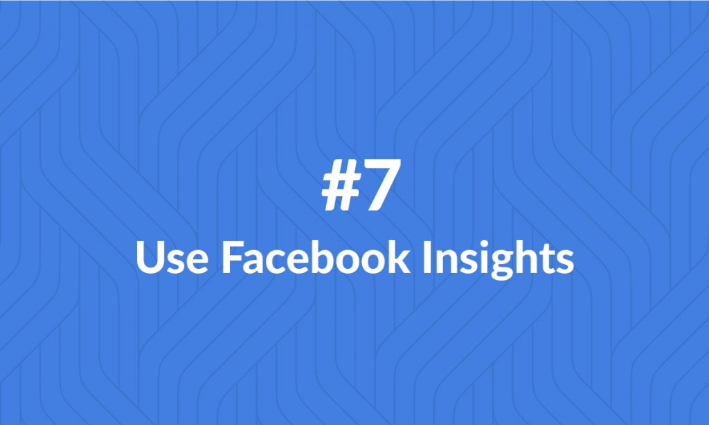 Utilise Facebook insights
