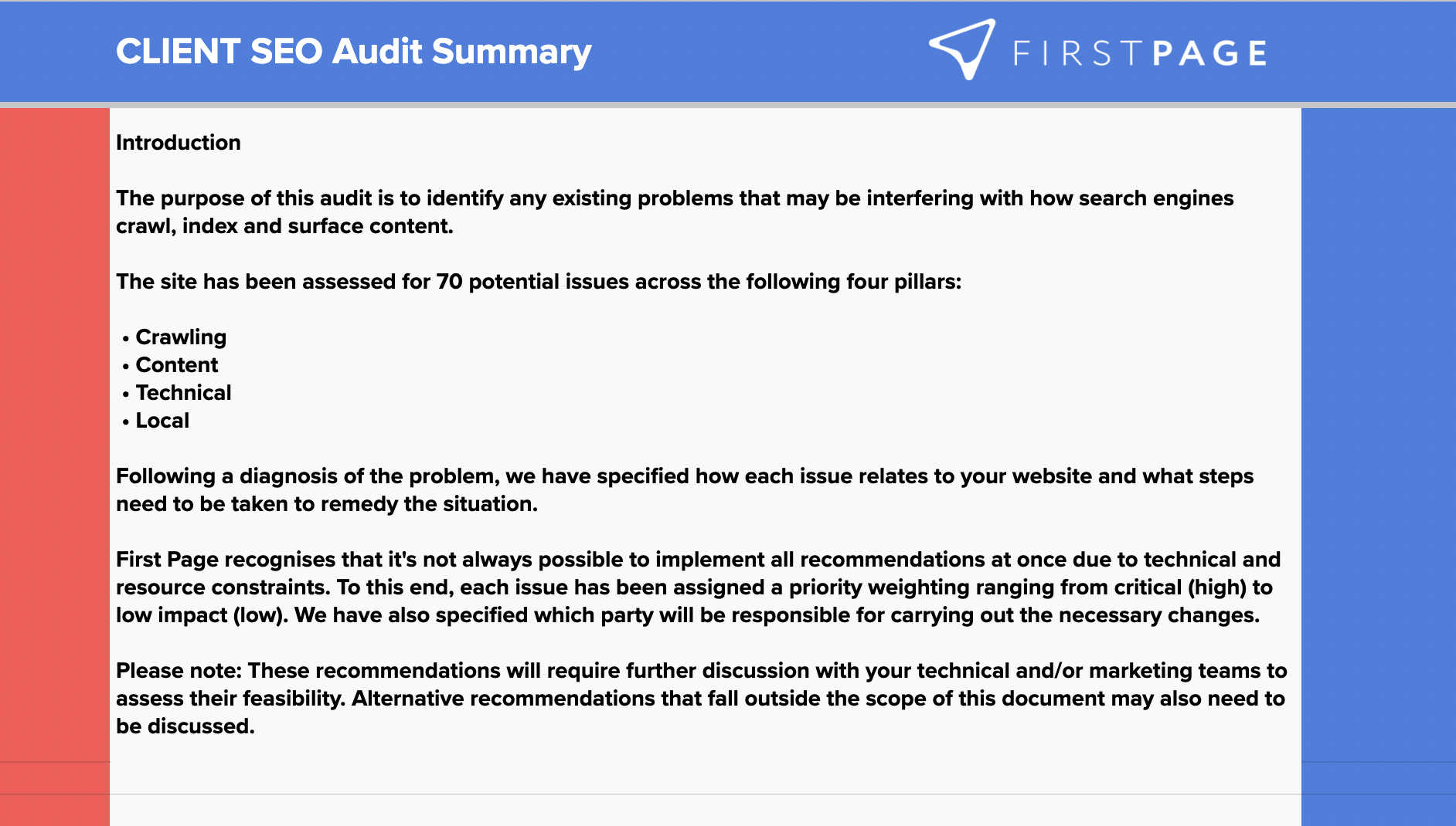 SEO Technical Audit