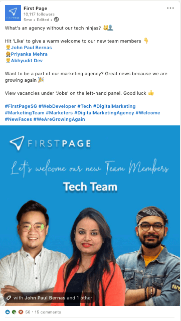 First Page Tech Team