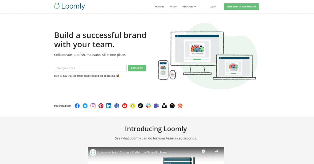 Get endless content inspiration from Loomly. 