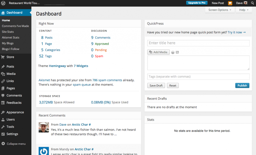 WordPress vs Squarespace